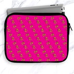 No Step On Snek Pattern Pink background Meme Apple iPad Zipper Case Front