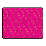 No Step On Snek Pattern Pink background Meme Double Sided Fleece Blanket (Small) 45 x34  Blanket Front