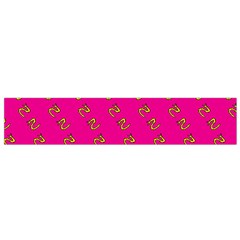 No Step On Snek Pattern Pink Background Meme Small Flano Scarf by snek