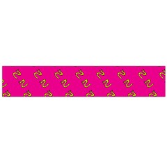 No Step On Snek Pattern Pink Background Meme Large Flano Scarf  by snek