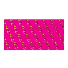 No Step On Snek Pattern Pink Background Meme Satin Wrap by snek