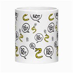 No Step On Snek DO NOT bubble speech Pattern white background Meme Morph Mug Center