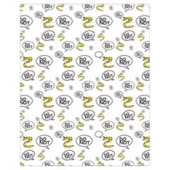 No Step On Snek Do Not Bubble Speech Pattern White Background Meme Drawstring Bag (small) by snek