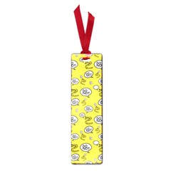 No Step On Snek Do Not Bubble Speech Pattern Yellow Background Meme Small Book Mark by snek