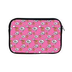 No Step On Snek Do Not Bubble Speech Pattern Pink Background Meme Apple Ipad Mini Zipper Case by snek