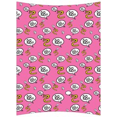 No Step On Snek Do Not Bubble Speech Pattern Pink Background Meme Velour Seat Cushion by snek