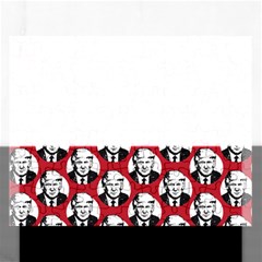 Trump Retro Face Pattern Maga Red Us Patriot Rectangular Jigsaw Puzzl by snek