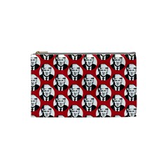 Trump Retro Face Pattern Maga Red Us Patriot Cosmetic Bag (small) by snek