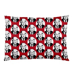 Trump Retro Face Pattern Maga Red Us Patriot Pillow Case (two Sides) by snek