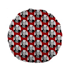 Trump Retro Face Pattern Maga Red Us Patriot Standard 15  Premium Flano Round Cushions by snek