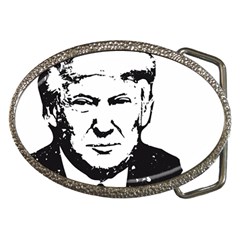 Trump Retro Face Pattern Maga Black And White Us Patriot Belt Buckles by snek