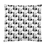 Trump Retro Face Pattern MAGA Black and white US Patriot Standard Cushion Case (Two Sides) Front