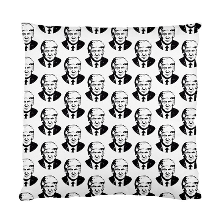 Trump Retro Face Pattern MAGA Black and white US Patriot Standard Cushion Case (Two Sides)