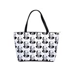 Trump Retro Face Pattern MAGA Black and white US Patriot Classic Shoulder Handbag Front