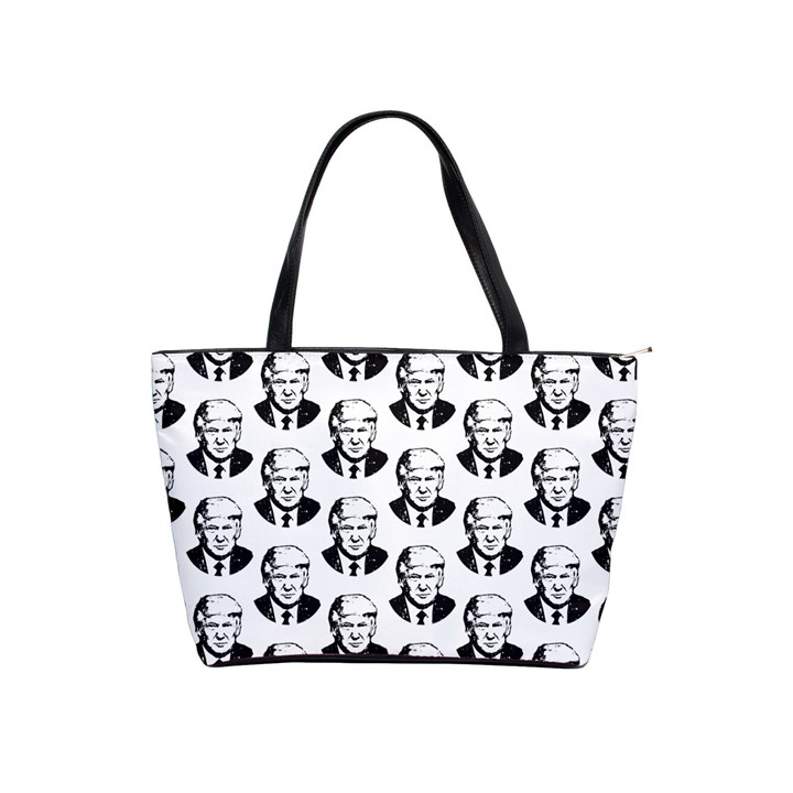 Trump Retro Face Pattern MAGA Black and white US Patriot Classic Shoulder Handbag