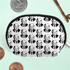 Trump Retro Face Pattern Maga Black And White Us Patriot Accessory Pouch (medium) by snek