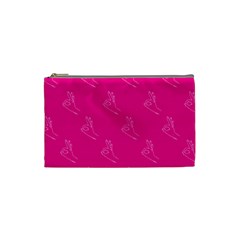 A-ok Perfect Handsign Maga Pro-trump Patriot On Pink Background Cosmetic Bag (small) by snek