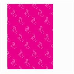 A-ok Perfect Handsign Maga Pro-trump Patriot On Pink Background Large Garden Flag (two Sides) by snek