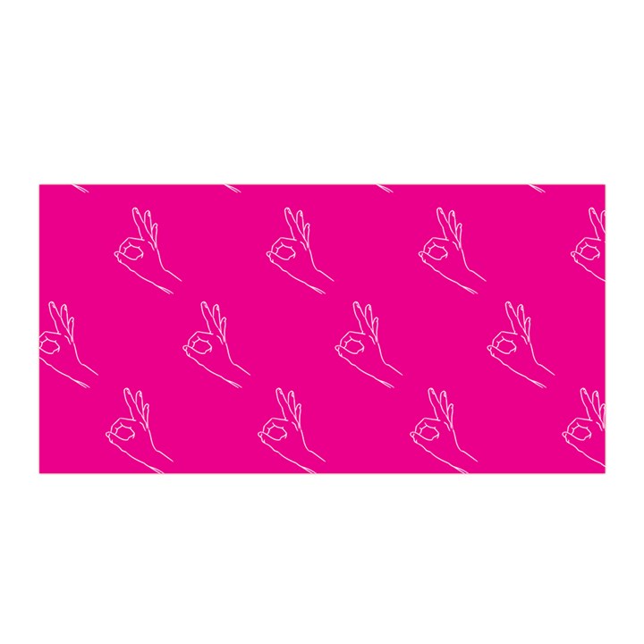 A-Ok Perfect handsign MAGA Pro-Trump Patriot on pink background Satin Wrap