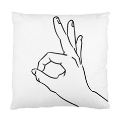 A-ok Perfect Handsign Maga Pro-trump Patriot Black And White Standard Cushion Case (one Side) by snek