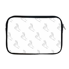 A-ok Perfect Handsign Maga Pro-trump Patriot Black And White Apple Macbook Pro 17  Zipper Case by snek