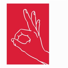 A-ok Perfect Handsign Maga Pro-trump Patriot On Maga Red Background Small Garden Flag (two Sides) by snek