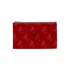 A-ok Perfect Handsign Maga Pro-trump Patriot On Maga Red Background Cosmetic Bag (xs) by snek