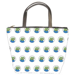 Apu Apustaja with banana phone Wall eyed Pepe the frog Pattern Kekistan Bucket Bag