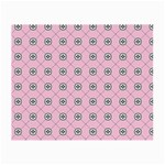 Kekistan logo pattern on pink background Small Glasses Cloth Front