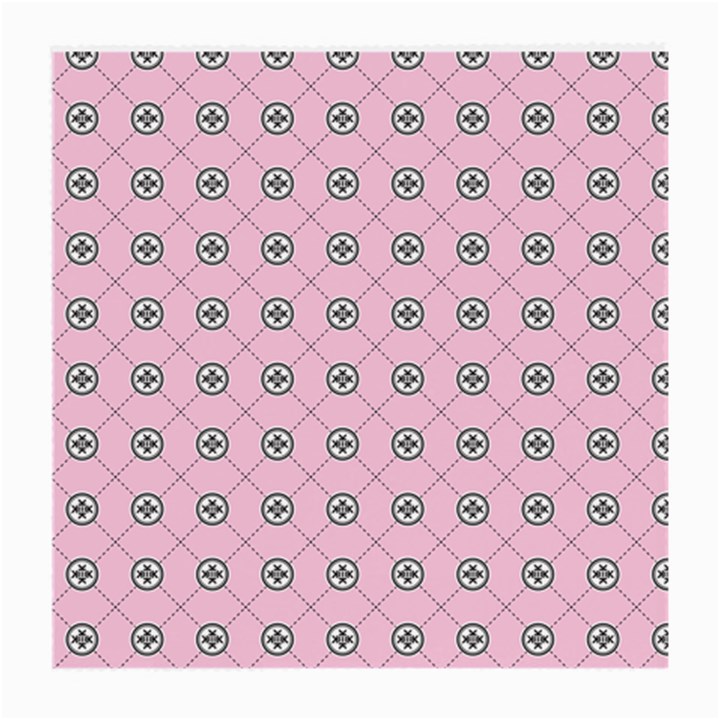 Kekistan logo pattern on pink background Medium Glasses Cloth