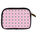 Kekistan logo pattern on pink background Digital Camera Leather Case Back