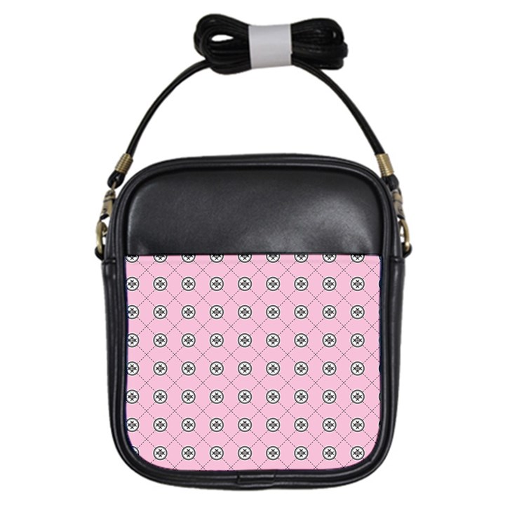 Kekistan logo pattern on pink background Girls Sling Bag