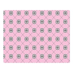 Kekistan Logo Pattern On Pink Background Double Sided Flano Blanket (large)  by snek