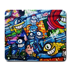 Graffiti Urban colorful graffiti cartoon fish Large Mousepads