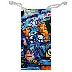 Graffiti Urban colorful graffiti cartoon fish Jewelry Bag