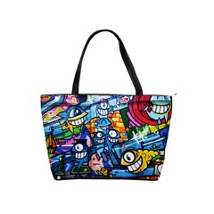 Graffiti Urban colorful graffiti cartoon fish Classic Shoulder Handbag