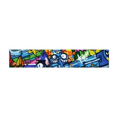 Graffiti Urban colorful graffiti cartoon fish Flano Scarf (Mini)