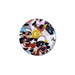 Graffiti Urban colorful graffiti city wall hip hop music singers Golf Ball Marker Front