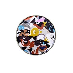 Graffiti Urban Colorful Graffiti City Wall Hip Hop Music Singers Hat Clip Ball Marker (4 Pack) by genx