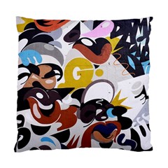 Graffiti Urban Colorful Graffiti City Wall Hip Hop Music Singers Standard Cushion Case (two Sides) by genx