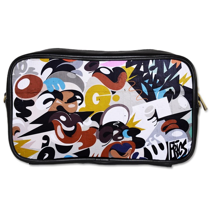 Graffiti Urban colorful graffiti city wall hip hop music singers Toiletries Bag (One Side)