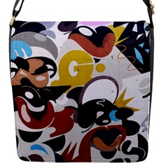 Graffiti Urban Colorful Graffiti City Wall Hip Hop Music Singers Flap Closure Messenger Bag (s) by genx