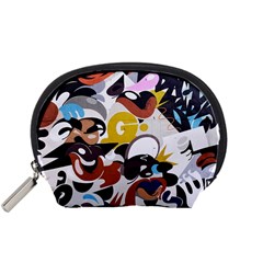 Graffiti Urban Colorful Graffiti City Wall Hip Hop Music Singers Accessory Pouch (small) by genx