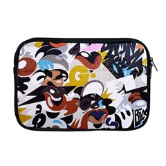 Graffiti Urban Colorful Graffiti City Wall Hip Hop Music Singers Apple Macbook Pro 17  Zipper Case by genx