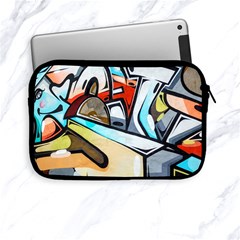 Blue Face King Graffiti Street Art Urban Blue And Orange Face Abstract Hiphop Apple Ipad Mini Zipper Cases by genx