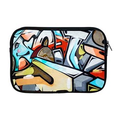 Blue Face King Graffiti Street Art Urban Blue And Orange Face Abstract Hiphop Apple Macbook Pro 17  Zipper Case by genx