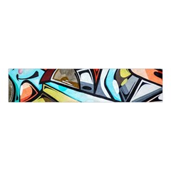 Blue Face King Graffiti Street Art Urban Blue And Orange Face Abstract Hiphop Velvet Scrunchie by genx