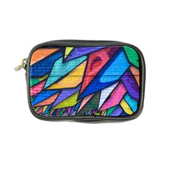 Urban Colorful Graffiti Brick Wall Industrial Scale Abstract Pattern Coin Purse by genx