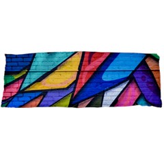 Urban Colorful Graffiti Brick Wall Industrial Scale Abstract Pattern Body Pillow Case Dakimakura (two Sides) by genx