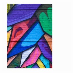 Urban Colorful Graffiti Brick Wall Industrial Scale Abstract Pattern Large Garden Flag (two Sides) by genx